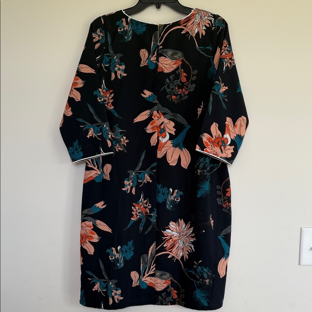 Sassafras Black Floral Long Sleeve Dress - Picture 8 of 8
